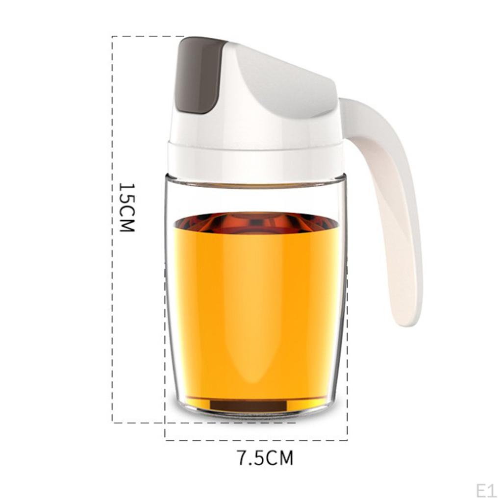 Glass Oil Bottle Self-closing Durable