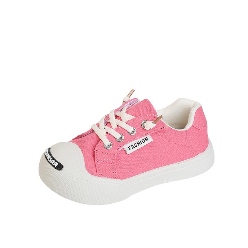 2026 Little Boy & Girl Soft Sole Canvas Shoes - Korean Style, Indoor Kindergarten, Spring/Autumn