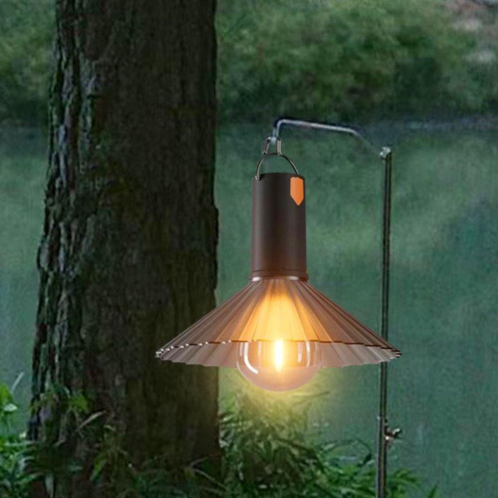 Waterproof Camping Light USB Recharging Super Bright Outdoor Searchlight Lightweight Hook Design Portable Camping Lantern