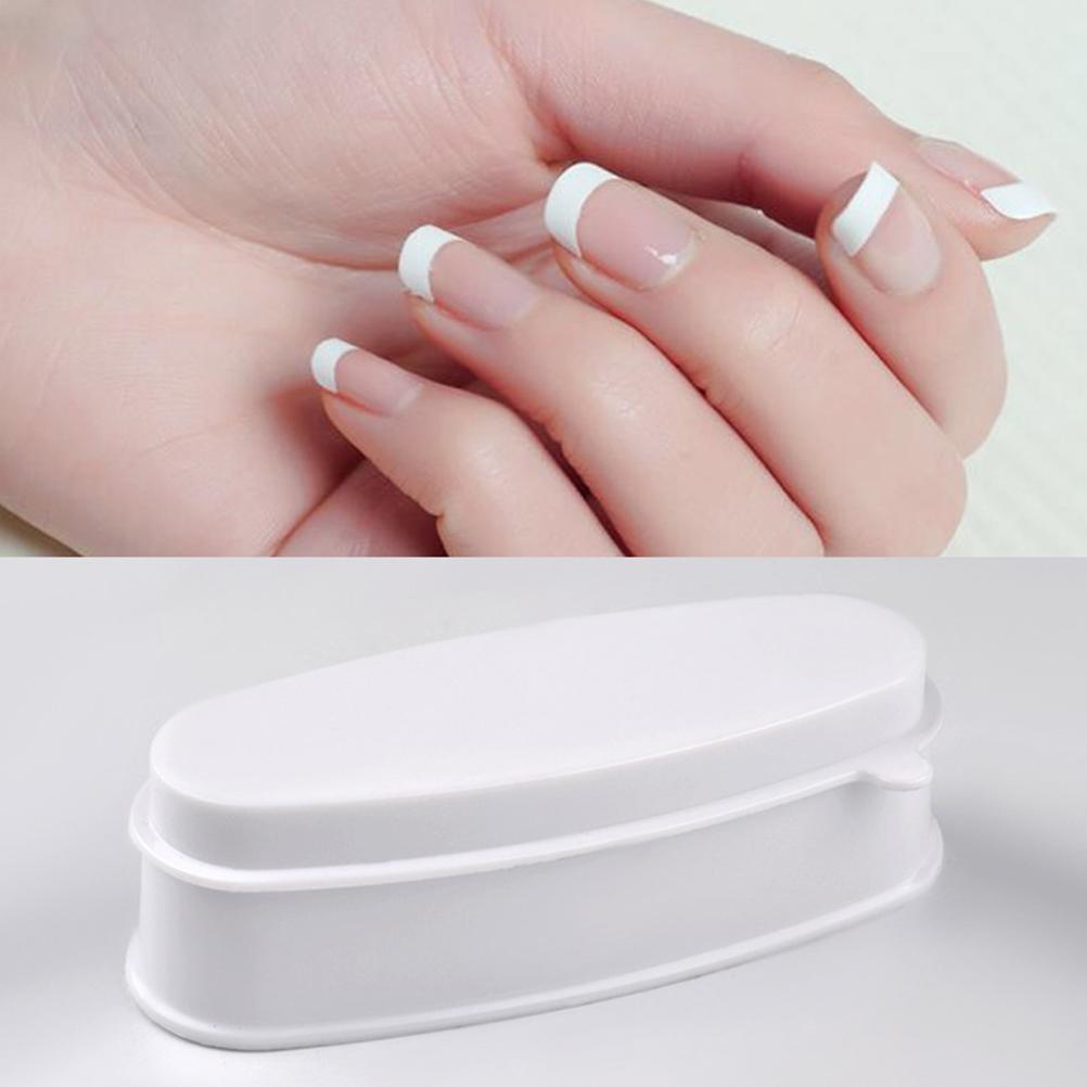 Nail Dipping Powder Box French Tip Tray Manicure Nail Dip Container for Nail Art and Makeup Tool
