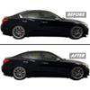 Chrome Delete Blackout Overlay Window Trim For Infiniti Q50 Q50S 2014-2023 Sedan