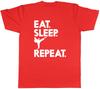 Eat Sleep Karate Repeat Unisexs Unisexs Ladies Unisex TShirt