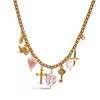 Youthway Fashions Women'S Stainless Steel  Gold Color Plated Necklace Cross Multi-Element Pendant Necklace