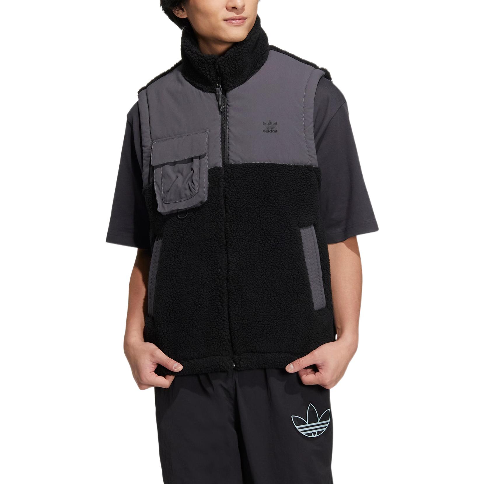 Adidas Originals FW22 Клеверный логотип с принтом на молнии с воротником-стойкой — фото 2