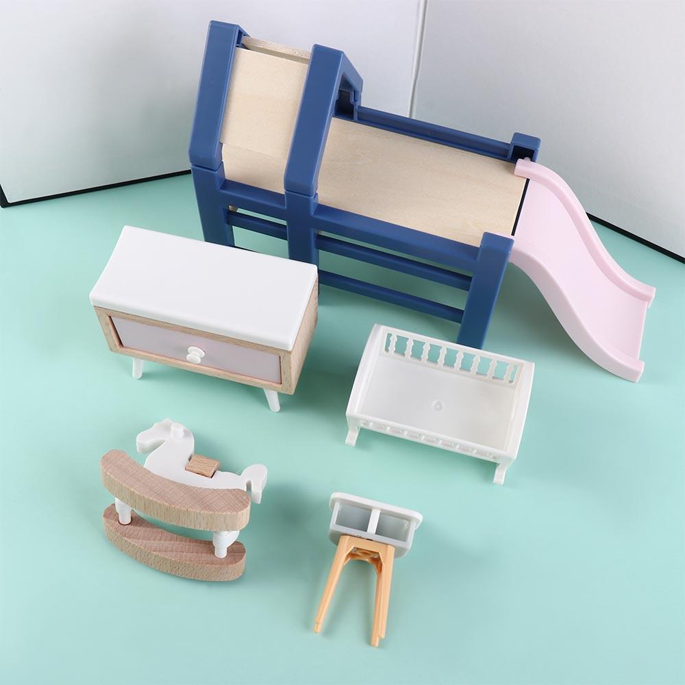 Simulation Dollhouse Wooden Horse Toy 1:12 Dollhouse Furniture  Small Gift