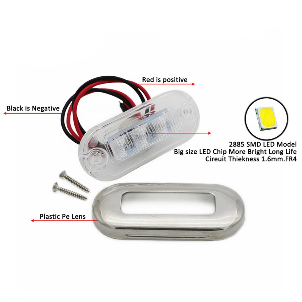LED Courtesy Light DC 12V Yacht Cabin Deck Lamp Marine Boat Transom LED Stern Light Boat Turn Signal Light Boat Yacht Accessory