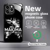 Anime Chainsaw Man  Phone Case For iPhone17 16 15 14 13 12 11 X XR XS 8 Plus Mini Pro Max Glass Magnetic Case
