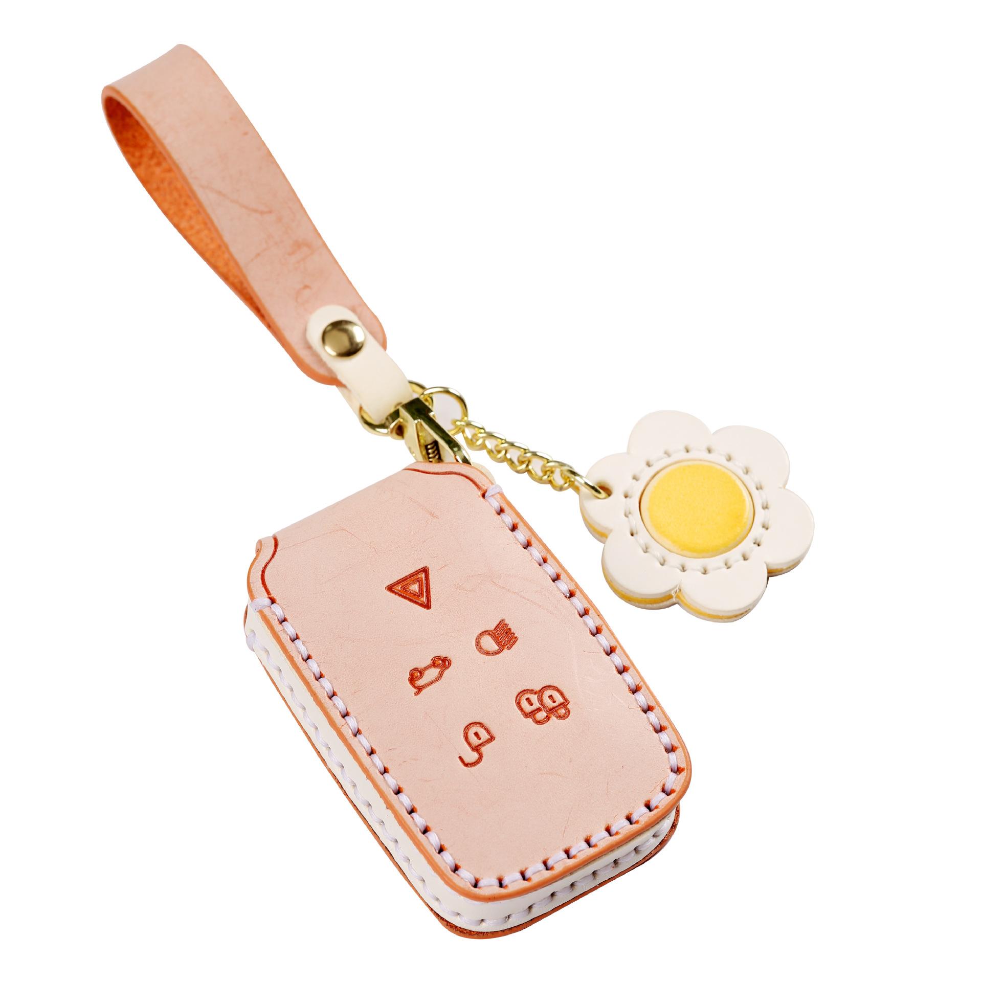 

Применимо к 23 новым комплектам ключей для автомобилей Land Rover, Defender Discovery Shenxing спортивная версия, Xingmai Aurora высококлассная кожаная пряжка, женский корпус розовый