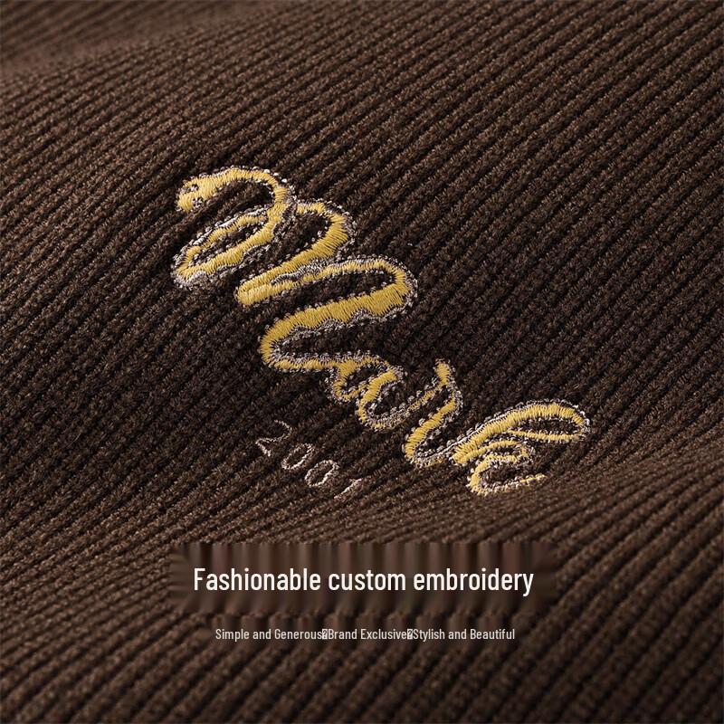 Mark Fairwhale Color-Block Embroidered Crewneck Knit Sweater
