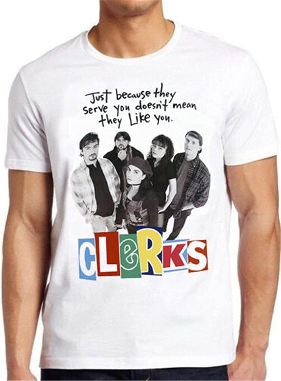 Clerks 90s Comedy Cult Movie Retro T Shirt White S