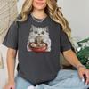 Comfort Colors Cat Ramen T-shirt Maine Coon| Cat Lover Shirt| Japanese Shirt | Foodies Shirt | Christmas Gift for Her| Gift for Him
