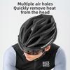 ROCKBROS Fahrradhelm 58-62cm Verstellbar Magnetische Brille Integrierter Fahrrad-Sicherheitshelm Herren Fahrradhelm Radsport Kopfbedeckung