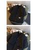 Men's American Style Winter Gourd Pattern Thickened Short Sleeve Cotton Padded Jacket