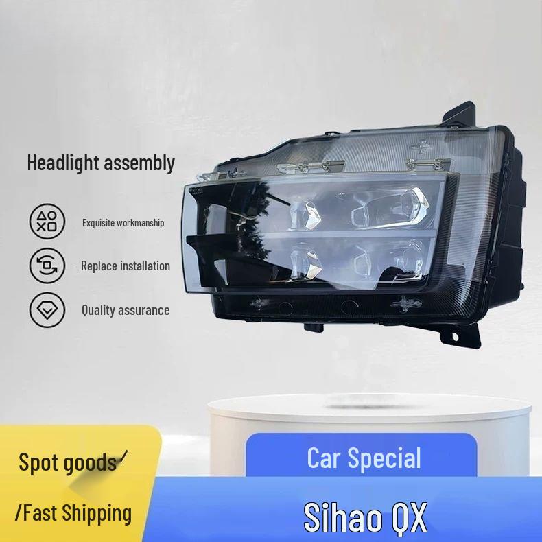 JAC Jihe QX Front Headlight Assembly: Left/Right Lamp Housing & Cover Accessories
