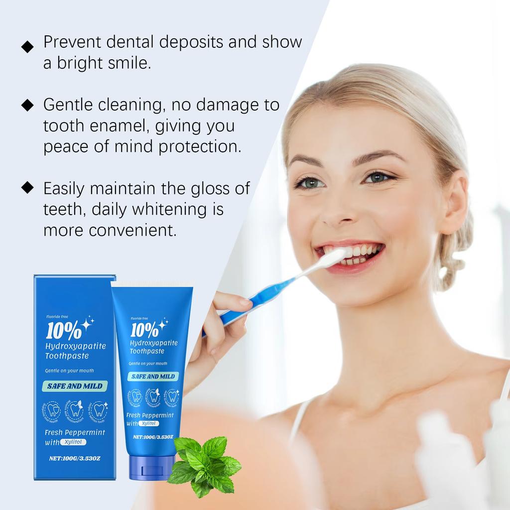 Dentifrice blanchissant Éclaircit Rafraîchit Saveur menthe Prévient les caries dentaires Élimine les taches Dents sensibles Blanchissant Hygiène bucco-dentaire