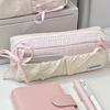 Blue Cloud Toast Bow Pen Bag High Beauty Large Capacity Stationery Box Pencil Storage Bag