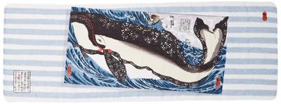 Yamamoto Jin Shoten Japanese Goods Kyoto Accessories Hand Towel Double Gauze Hand Towel Giant Whale 32 X 89 Cm Ukiyo-e (Kuniyoshi) Approx.