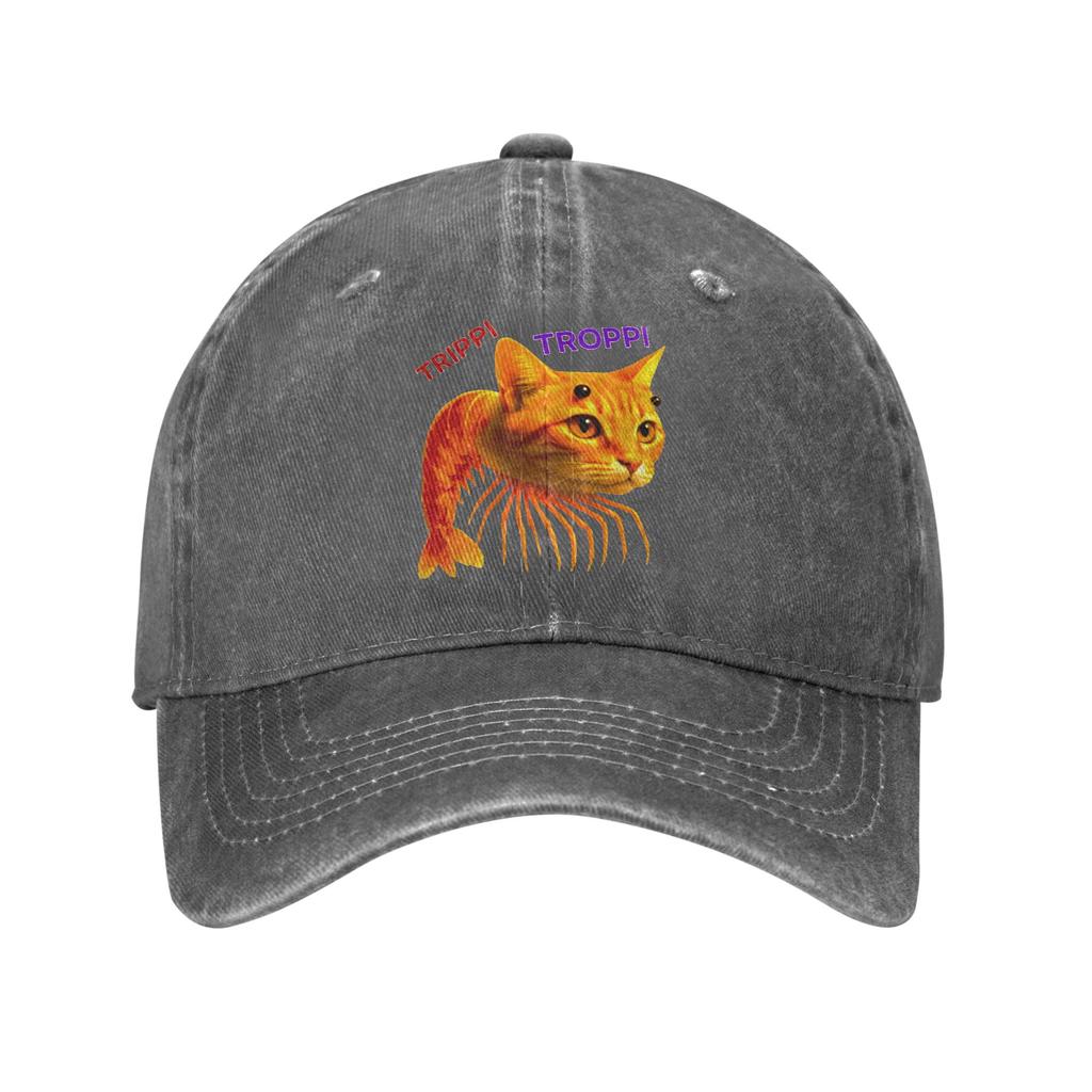 Trippi Troppi Cat Casual Baseball Cap Spring Trucker Hat Sunscreen Outdoor Sports Hip Hop Hats Female Male Baseball Caps