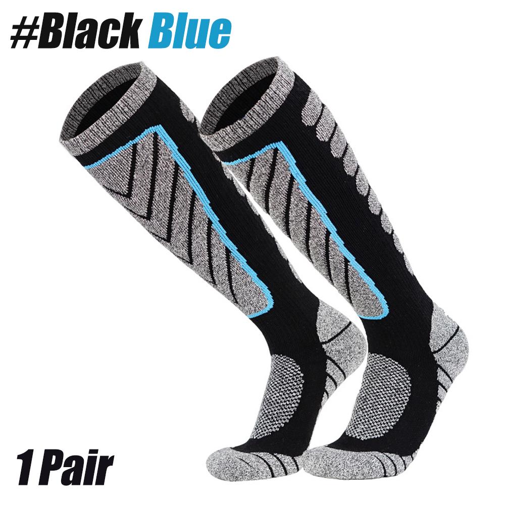 1 Pair Ski Socks for Women Men Compression Knee High Winter Warm Socks for Skiing Snowboarding Outdoor Sports Gift
