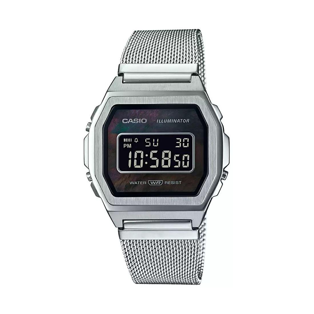 

Серебристые часы цифровые унисекс, Silver Digital Unisex Watch, Casio