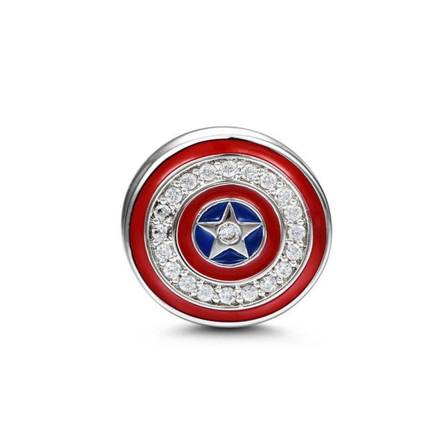 New 925 Silver Alien Warrior Spaceship Shield Charm Pendant Suitable For Bracelet Diy Exquisite Jewelry