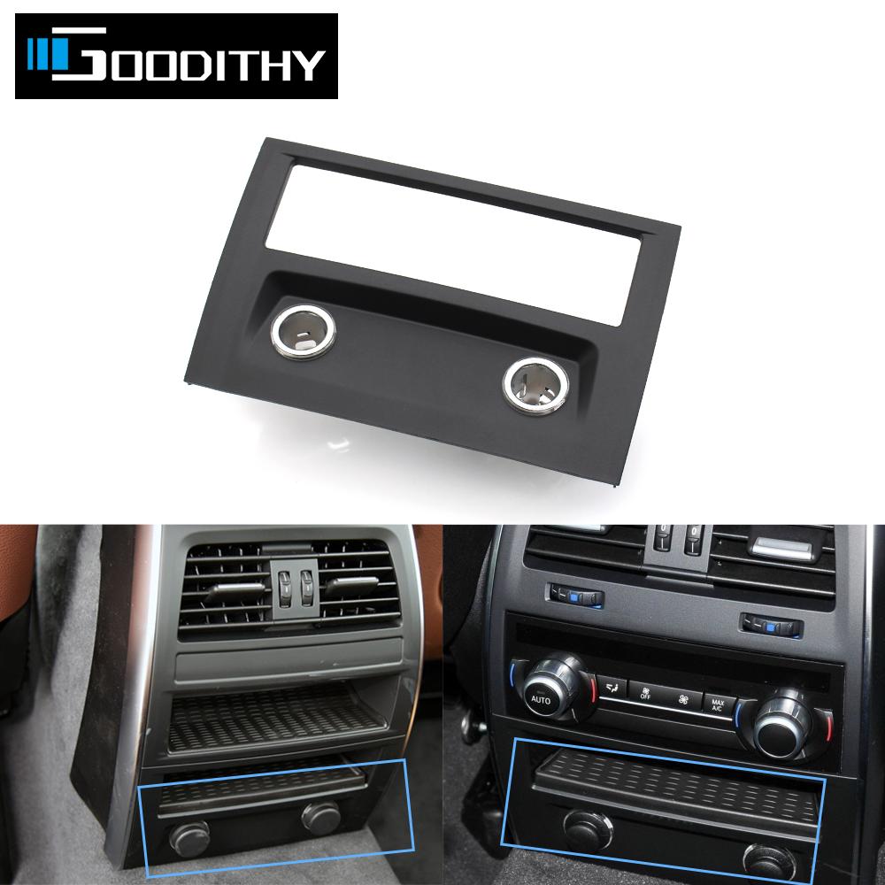 LHD RHD Car Rear Tuyere Panel AC Vent Lower Trim Plate Decoration Replacement For BMW 5GT Serise F07 2010-2017 51169178351