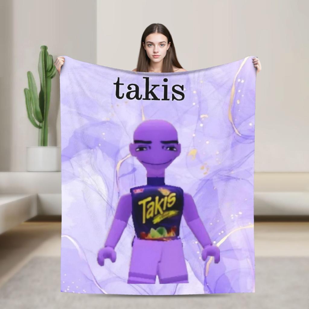 Κουβέρτα Takis Chili Chips Ζεστή Πρωτότυπη Βελούδινη Κλινοσκεπάσματα για Εξωτερική Διακοσμητική Φανελένια Κουβέρτα Κάλυμμα Κρεβατιού