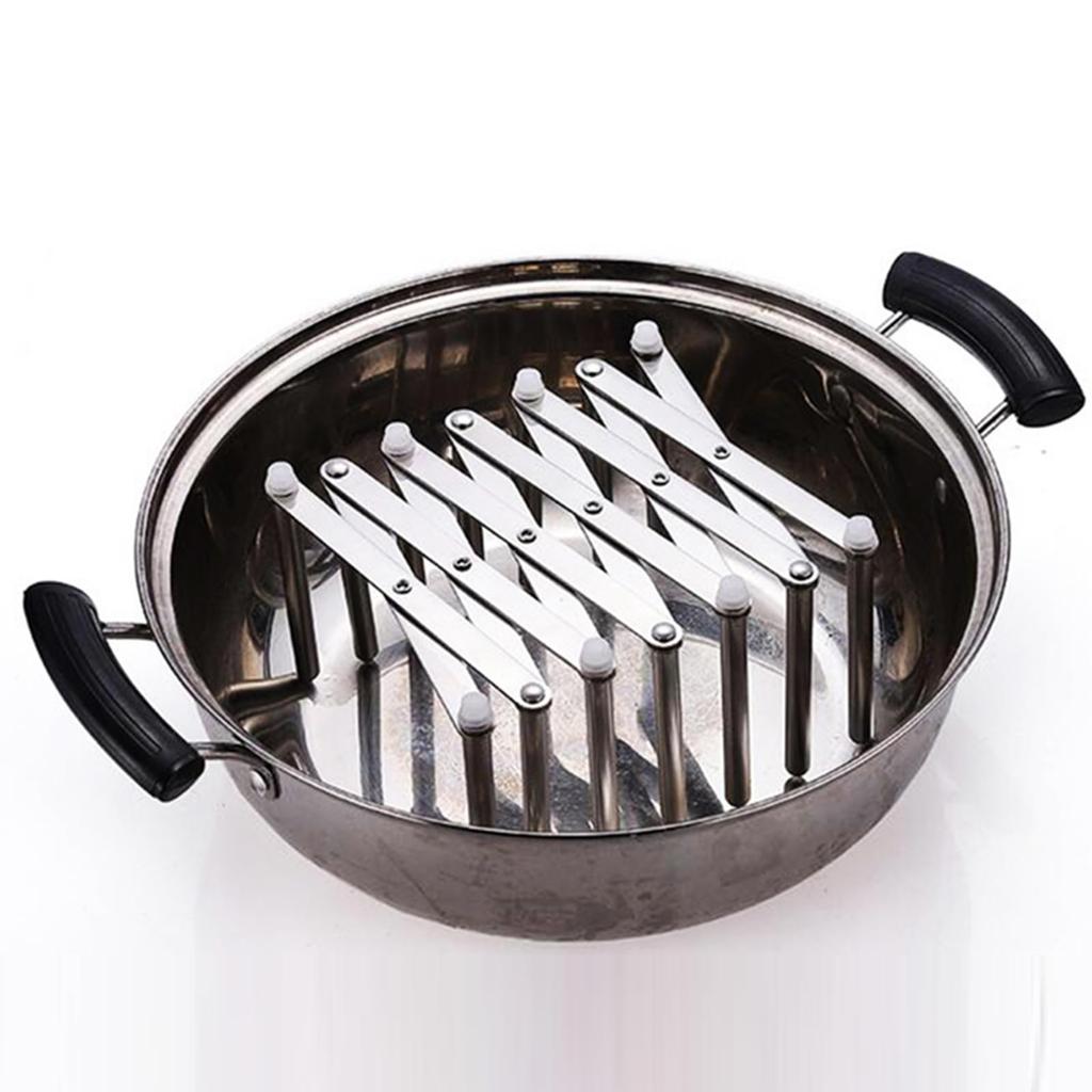 Set of 2 Extendable Dish Kitchen Pot Lid Dish Frying Pan Dish Drying for Cupboards Racks, Organizer, Stand, Storage, Under-Sink, Stand, Rack,