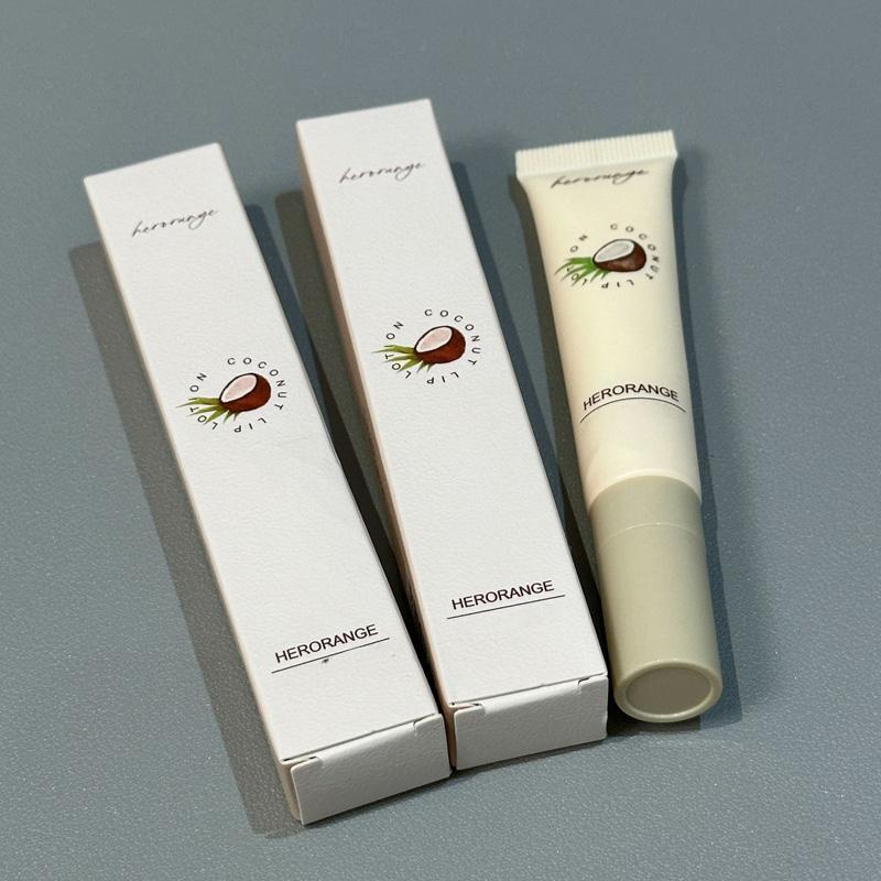HERORANGE Natural Coconut Lip Milk Moisturizing Lip Balm For Autumn/Winter, Hydrating And Anti-Cracking, Fades Lip Lines