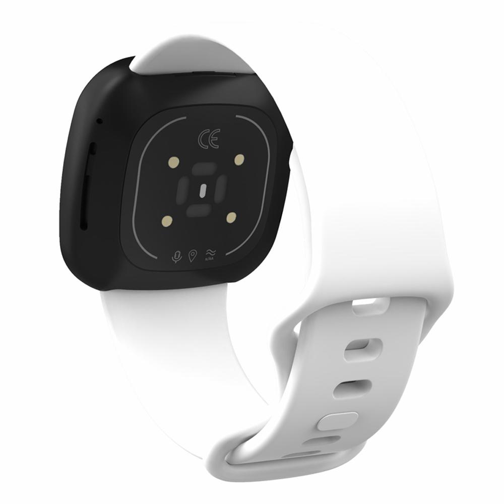 22.5mm Soft Silicone Watch Strap Replacement for Fitbit Versa 3/Sense [Size: L]