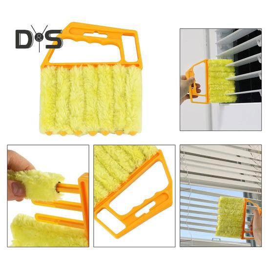 2/3 Buc Perie Curățare Jaluzele Eficient Design cu 7 Degete Curățător Jaluzele Multi-lame Mâner Confortabil Instrument Multifuncțional