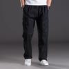 Men's Summer Workwear Casual Washed Cotton Pants, Multi-Pocket, Plus Size M-6XL