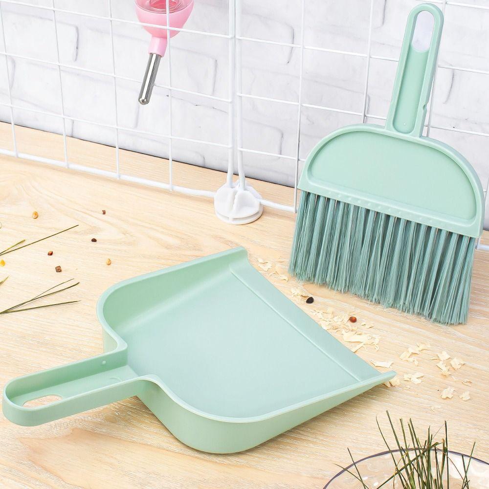1 Set Portable Cage Cleaner Mini Dustpan and Brush Small Areas Cleaning Tool  Guinea Pigs