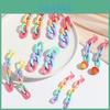 Trendy Acrylic Geometric Earrings For Women Colorful Chain Design 2023 Summer Fashion