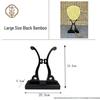 Chinese Bamboo Wood Fan Stand: Ancient-Style Round Fan Holder for Bridal or Palace Fans