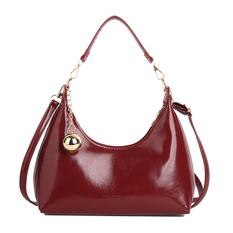 Fashionable Trendy Handbag for Women, Luxurious and Retro Style, Single Shoulder Crossbody Design, Dumpling-shaped Bag