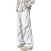 Foss Phil Casual Pants for Men, Autumn And Winter Sports Trendy Versatile Loose Straight-Leg Multi-Pocket Corduroy FPK47 Beige M