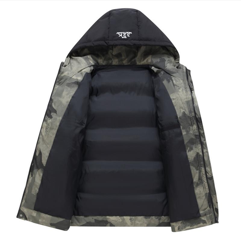Winter Men's Cotton-padded Jacket, Short Thick Cotton-padded Jacket, Down-padded Jacket, Hooded Jacket