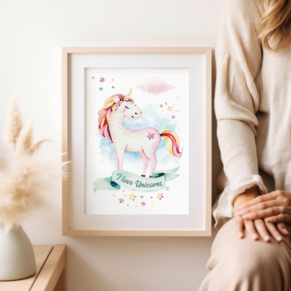 Unicorn Baby Poster