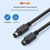 Cobolon Mini DIN 8P PS2 Male to Female Extension Cable for PLC MD Piano Pedal Signal.