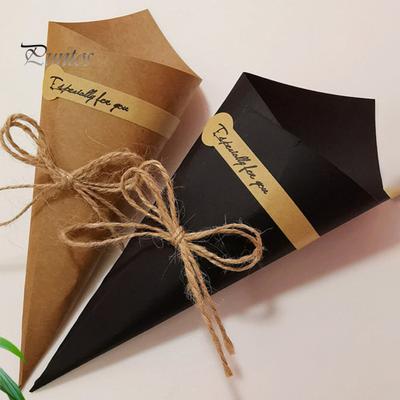 10 Stück DIY dekorative Schnürsenkel-Bevorzugungsboxen, Geschenkpapier, Blumenrohrhalter, Hochzeitszubehör