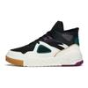 Anta Baskets Montantes Mi-Hautes Durables Absorbant les Chocs Baskets Homme Blanc Noir Vert 112148902-2