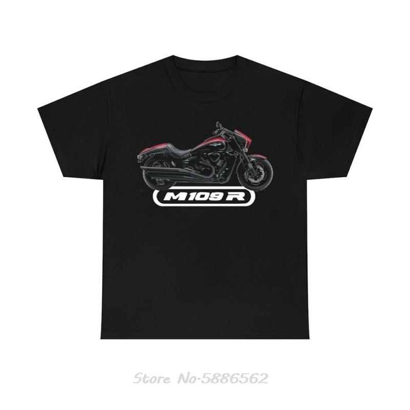Intruder M109R Heavy Cruiser Motorbike Muscle Motorcycle T-Shirt Cotton Fitness T Shirt Oversized Unisex Tshirt Men's Clothing