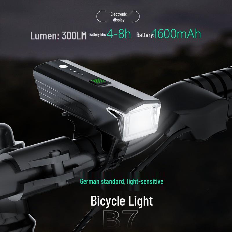 Waterproof Light-Sensing Bicycle Headlight: Strong Light for Mountain and Road Night Cycling