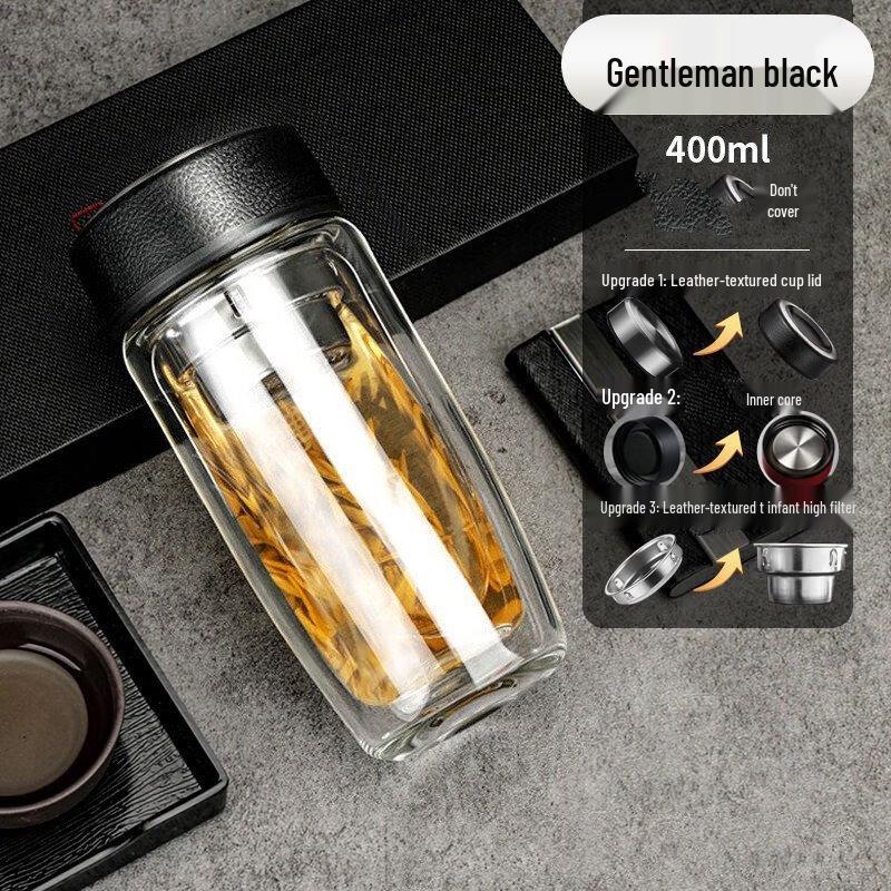 Double-Layer Glass Tea Cup