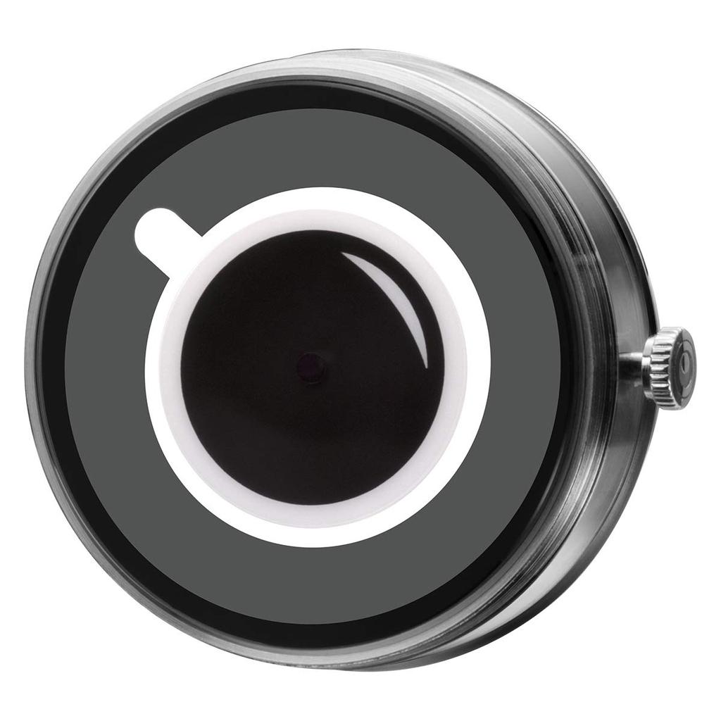 ZEROO Montre Corps de Montre COFFEE TIME Quartz [ZERO] Homme Femme [Authentique] (blanc)