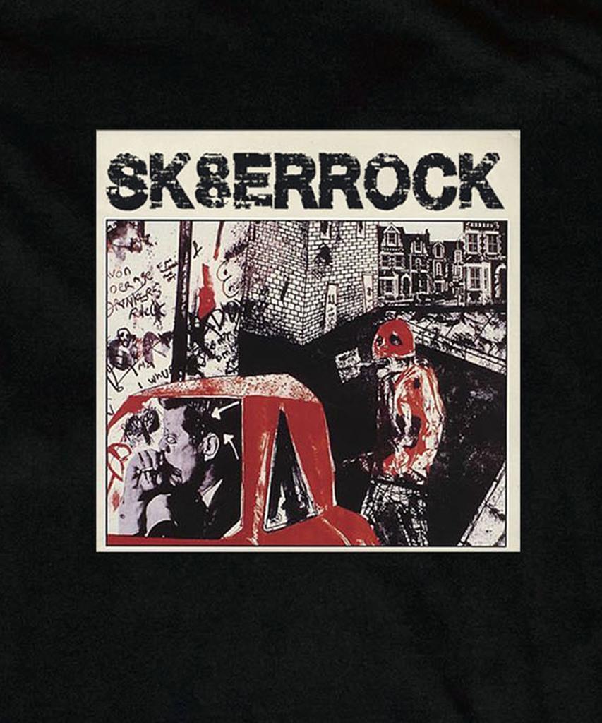 SK8ER ROCK Dirty Graffiti T-Shirt ((Black))