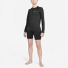 Nike Logo Print Crew Neck Long Sleeve T-Shirt Women Tops Black NESSA386-001