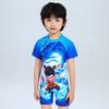 Children's Swimming Suit Boy's Cute Cartoon Nezha One-piece Short-sleeved Breathable Baby Hot Swimsuit