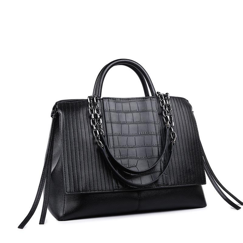 New Large-capacity Women's Bag Light Luxury Shoulder Portable Work Briefcase Simple